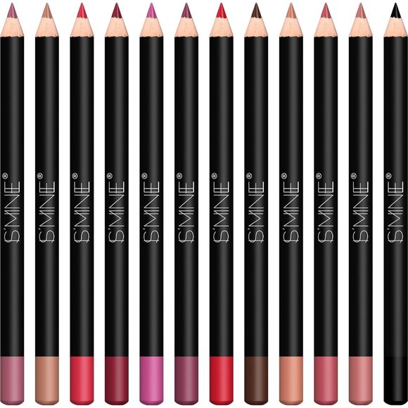 Matte Lip Liner Set - 12 Assorted Colors - Picture 1 of 6